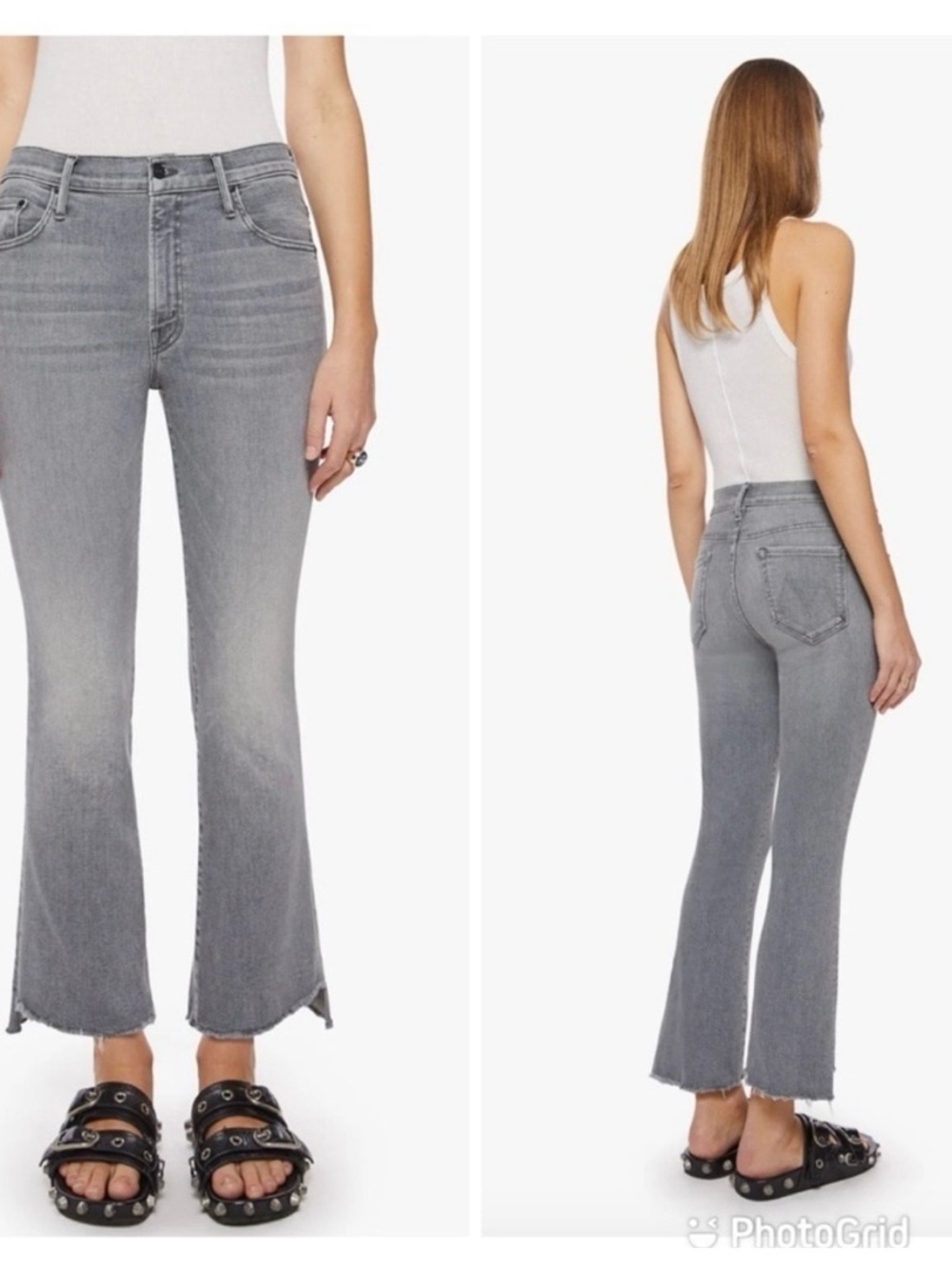 MOTHER Insider Crop Step Fray in Barely There - size 27